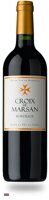 Вино CROIX DE MARSAN BORDEAUX SUPERIEUR ROUGE 2016 0,75